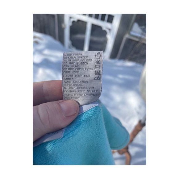 Vintage | 90s Sasson Blue Knit Sleeveless Top Sz M - Picture 8 of 8